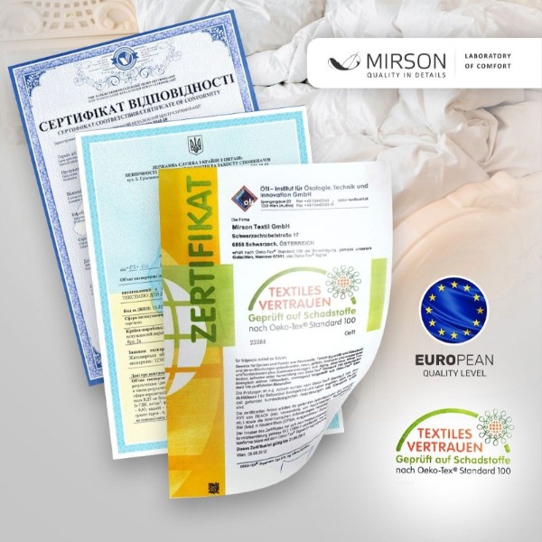 Фото - Ковдра літня двоспальна євро MirSon Silk Royal Pearl 0504 літо 220х240 см (2200000038586)