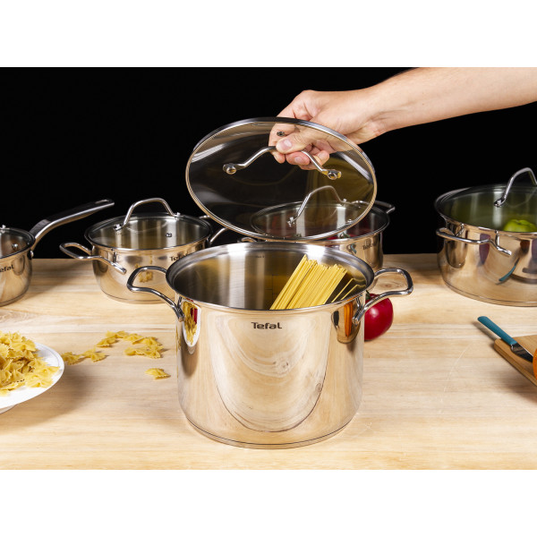 Фото - Набір посуду Tefal A702SC85 Intuition 10 пр. (Кастр. 6/4,9/2,9/2, ковш 1,3 л)
