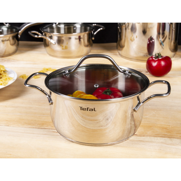 Фото - Набір посуду Tefal A702SC85 Intuition 10 пр. (Кастр. 6/4,9/2,9/2, ковш 1,3 л)