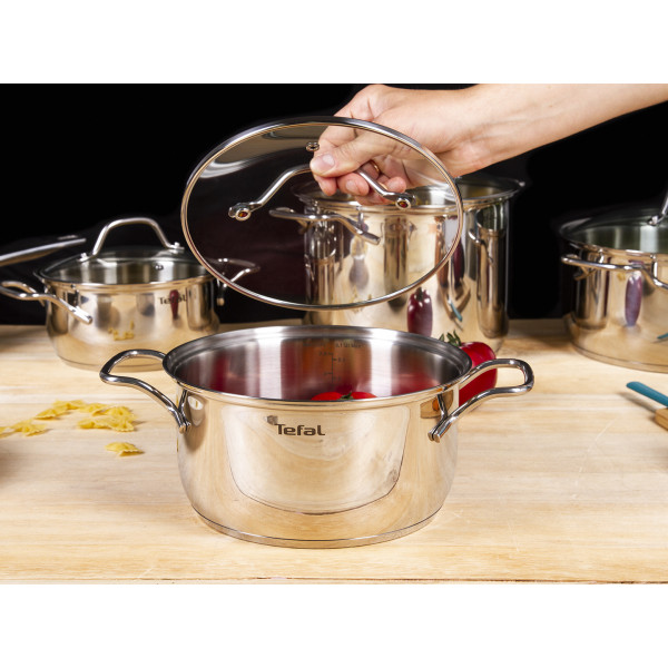 Фото - Набір посуду Tefal A702SC85 Intuition 10 пр. (Кастр. 6/4,9/2,9/2, ковш 1,3 л)