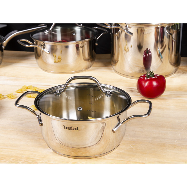 Фото - Набір посуду Tefal A702SC85 Intuition 10 пр. (Кастр. 6/4,9/2,9/2, ковш 1,3 л)