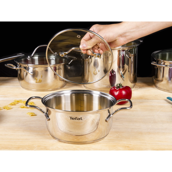 Фото - Набір посуду Tefal A702SC85 Intuition 10 пр. (Кастр. 6/4,9/2,9/2, ковш 1,3 л)
