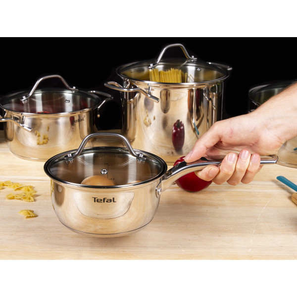 Фото - Набір посуду Tefal A702SC85 Intuition 10 пр. (Кастр. 6/4,9/2,9/2, ковш 1,3 л)