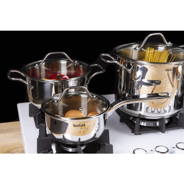 Фото - Набір посуду Tefal A702SC85 Intuition 10 пр. (Кастр. 6/4,9/2,9/2, ковш 1,3 л)