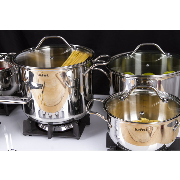 Фото - Набір посуду Tefal A702SC85 Intuition 10 пр. (Кастр. 6/4,9/2,9/2, ковш 1,3 л)