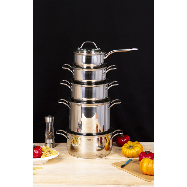 Фото - Набір посуду Tefal A702SC85 Intuition 10 пр. (Кастр. 6/4,9/2,9/2, ковш 1,3 л)