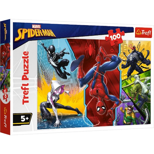 Фото - Пазлы (5-7 лет) Trefl Spiderman Вверх ногами 100 эл. (5900511163476)