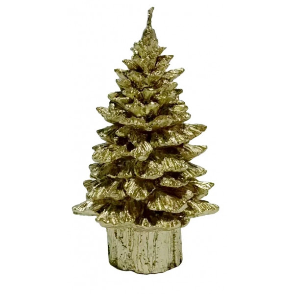 Фото - Свеча декоративная YES! Fun Золотая елка 18 см (710385)