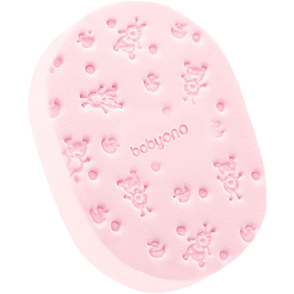 Фото - Дитяча мочалка BabyOno Рожева (1640/01) Фото - Дитяча мочалка BabyOno Рожева (1640/01)