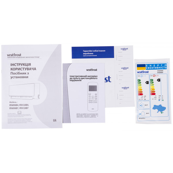 Фото - Кондиціонер спліт Vestfrost VFA10AB7 inverter (Wi-Fi)
