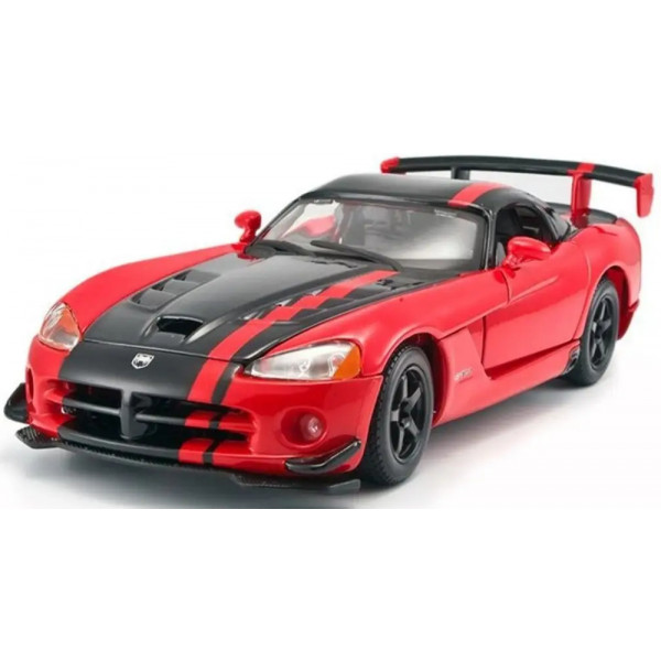 Фото - Колекційна машинка 1:24 Bburago Dodge Viper SRT10 ACR (асорті помар-чорн металік, черв-чорн металік, 1:24) (18-22114)