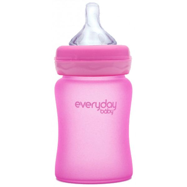 Фото - Бутылочка для кормления Everyday Baby термочувствительная 150 мл., малиновая (10202)