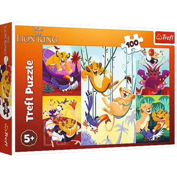 Фото - Пазли (5-7 років) Trefl Lion King Мужній Король Лев 100 ел. (64787)