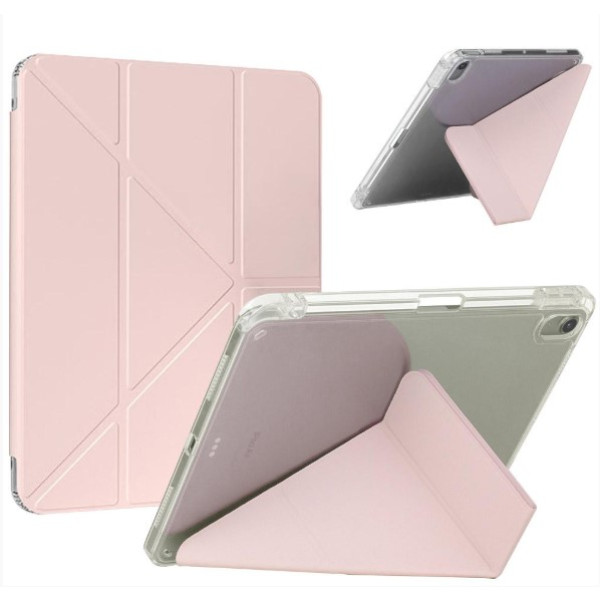 Фото - Чохол для планшета BeCover Ultra Slim Origami Transparent з кріпленням Apple iPad 10.9" (2022/2024)/iPad (А16) 2025 11" Pink (712940)