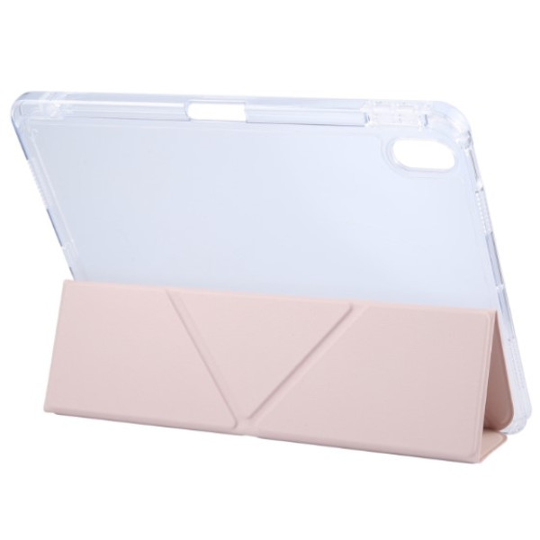 Фото - Чохол для планшета BeCover Ultra Slim Origami Transparent з кріпленням Apple iPad 10.9" (2022/2024)/iPad (А16) 2025 11" Pink (712940)
