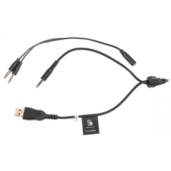 Фото - Гарнитура проводная игровая Bloody G220 Black