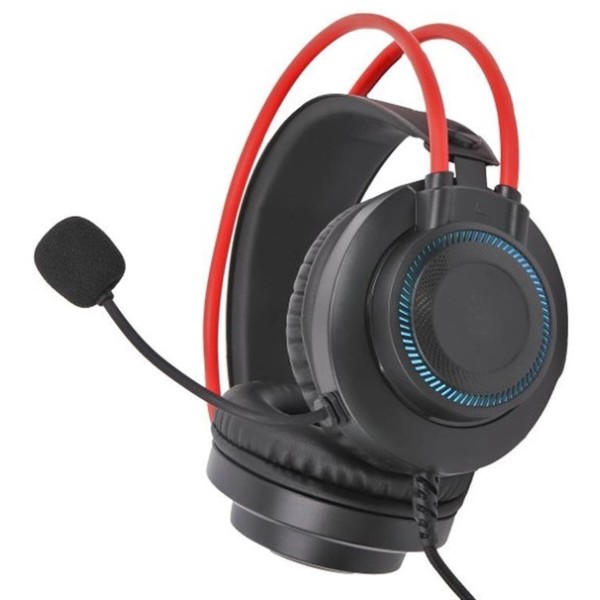 Фото - Гарнітура дротова ігрова Bloody G200S Black/Red