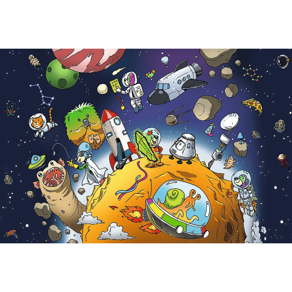 Фото - Пазлы (5-7 лет) Trefl The Treflik Family Трефлик в космосе 2/6" 100 эл. (16542)