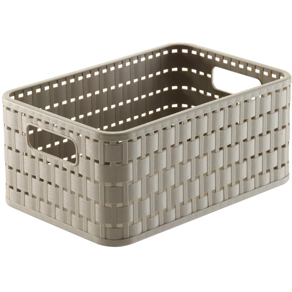 Фото - Короб для зберігання Rotho А6 COUNTRY 4 л капучино (11655.2)