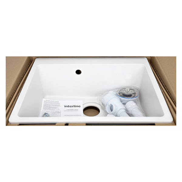 Фото - Мийка кухонна Interline CAVA MAXI White