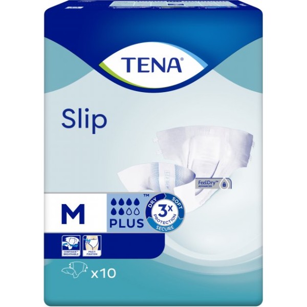 Фото - Одноразовые подгузники Tena Slip Plus Medium 10 (7322541118215)