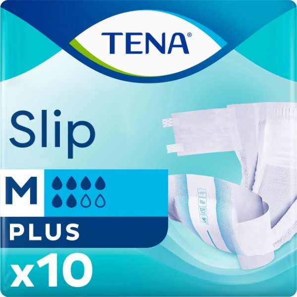 Фото - Одноразовые подгузники Tena Slip Plus Medium 10 (7322541118215)