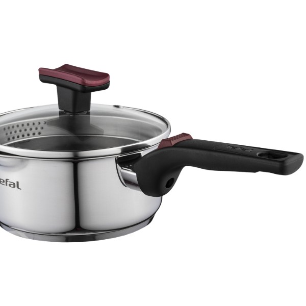 Фото - Набір посуду Tefal G723SA74 Cook & Clip 10 пр каструлі 22см (6,1 л)/24 см (5,0 л)/20 см (2,9 л)/18 см (2,0 л), ковш16 см (1,5 л)