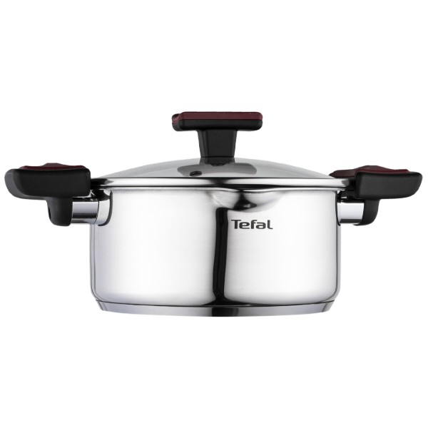 Фото - Набір посуду Tefal G723SA74 Cook & Clip 10 пр каструлі 22см (6,1 л)/24 см (5,0 л)/20 см (2,9 л)/18 см (2,0 л), ковш16 см (1,5 л)