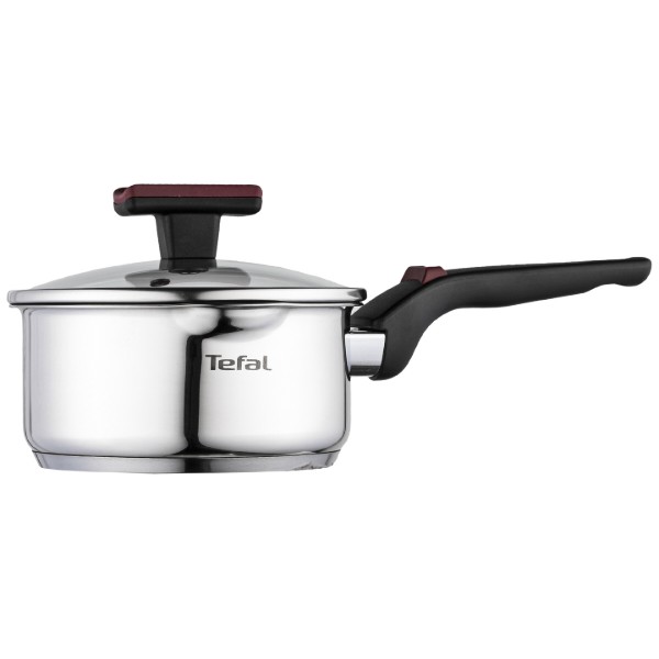 Фото - Набір посуду Tefal G723SA74 Cook & Clip 10 пр каструлі 22см (6,1 л)/24 см (5,0 л)/20 см (2,9 л)/18 см (2,0 л), ковш16 см (1,5 л)