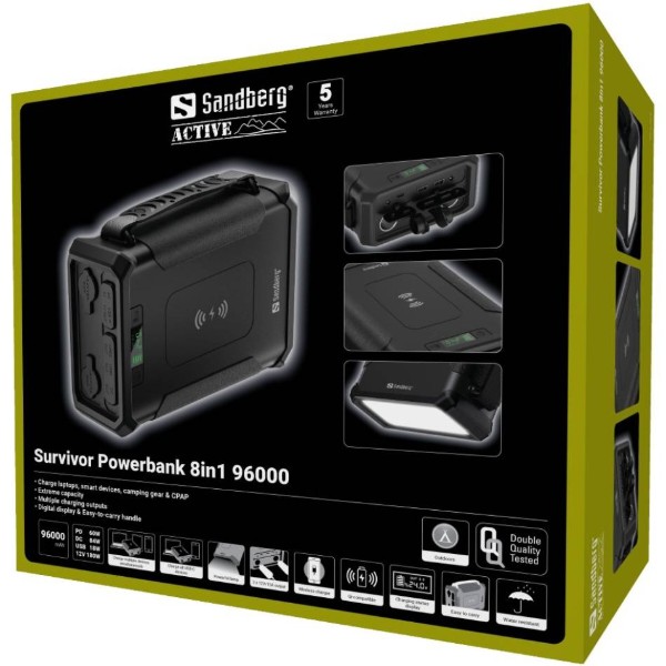 Фото - Батарея мобильная Sandberg Survivor PD 96000 QC3.0 2USB-A,1xUSB-C (SAND_420-78)