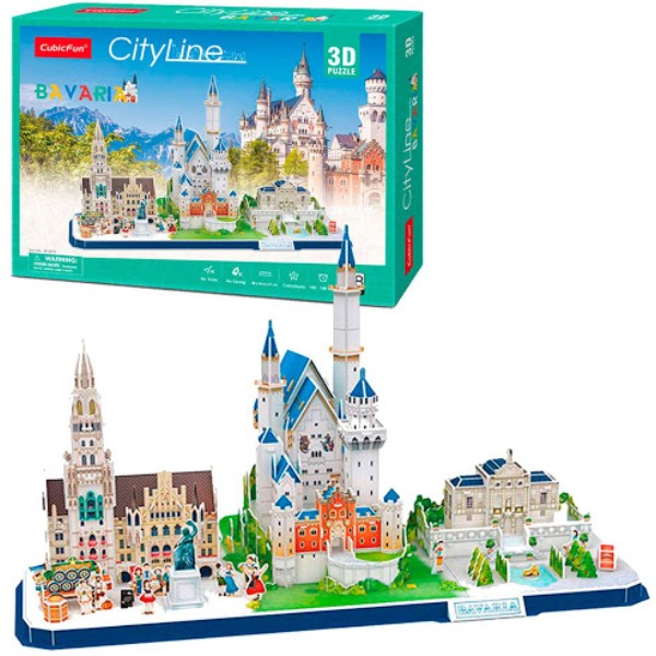 Фото - 3D пазлы Cubic Fun ''City Line Bavaria" (MC267h)