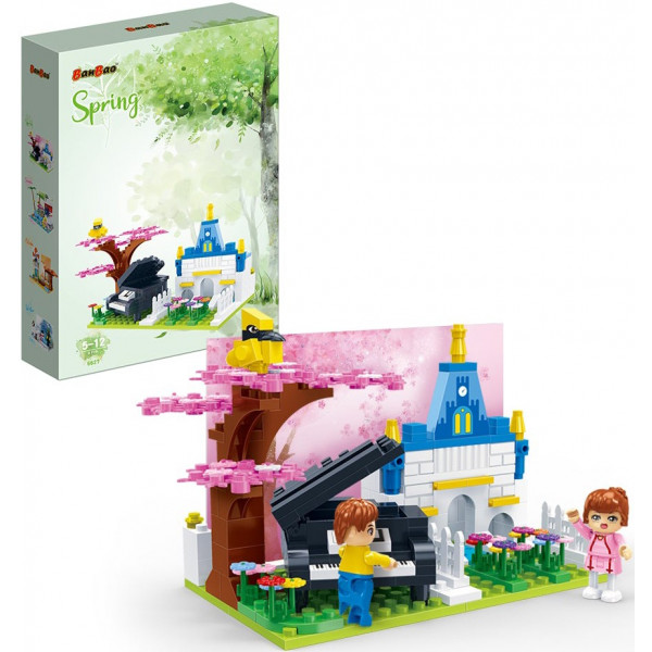 Фото - Пластиковий конструктор Banbao "Пори року" (212 елм.) Весна (6627)