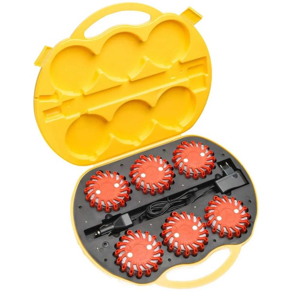 Фото - Набір ліхтарів Mactronic M-Flare (65 Lm) Amber Magnet Synch Recharg 12/220V (PSD0012)