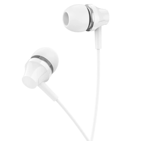 Фото - Навушники вкладиші дротові BOROFONE BM74 Singer universal earphones with microphone White (6974443388237)