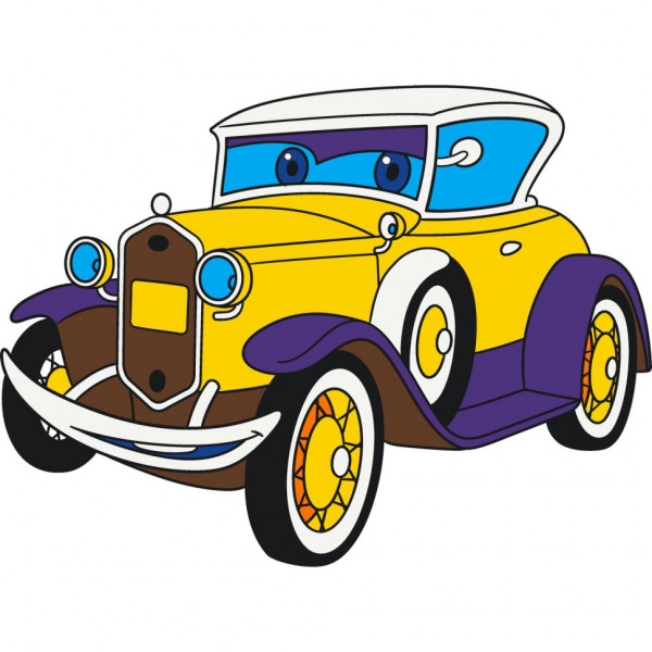 Фото - Розмальовки ArtCraft Ретро автівка 25х30 см (15068-AC)