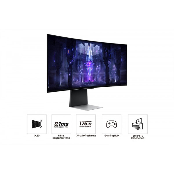 Фото - Монітор ігровий Samsung Odyssey OLED G8 SMART (LS34BG850SIXUA)