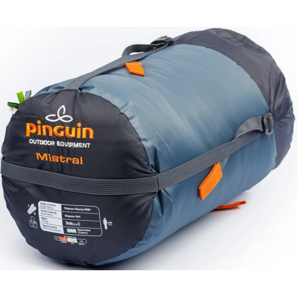 Фото - Спальний мішок Pinguin Mistral PFM 195 Green Right Zip (PNG 235449)