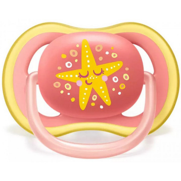 Фото - Ортодонтическая пустышка Philips Avent Ultra-Air, 6-18 мес, 2 шт. (SCF085/04)