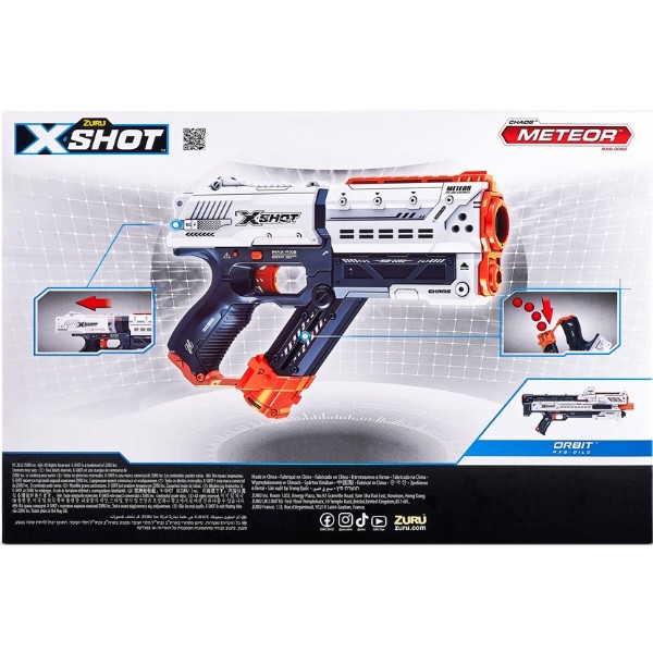 Фото - Бластер многозарядный ZURU X-Shot EXCEL NEW CHAOS Meteor (12 пулек) (36282R)