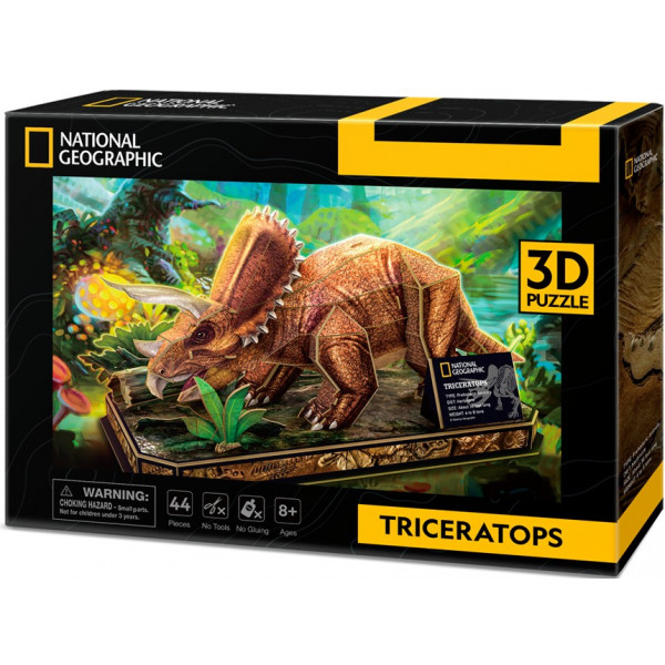 Фото - 3D пазли Cubic Fun National Geographic Dino "Трицератопс" (DS1052h)