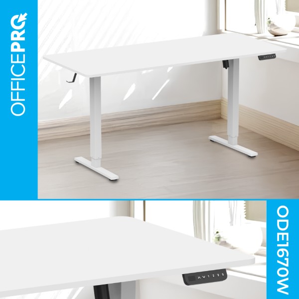 Фото - Стол компьютерный OfficePro ODE1670W White