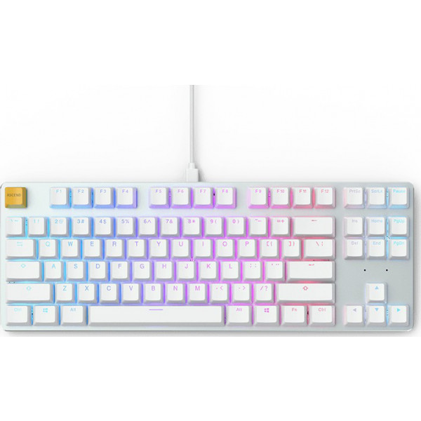 Фото - Клавіатура дротова Glorious GMMK TKL White (GLO-GMMK-TKL-BRN-W)