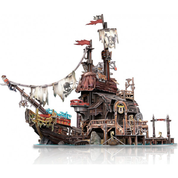 Фото - 3D пазлы Cubic Fun "Пиратский корабль Тортуга  (T4039h)