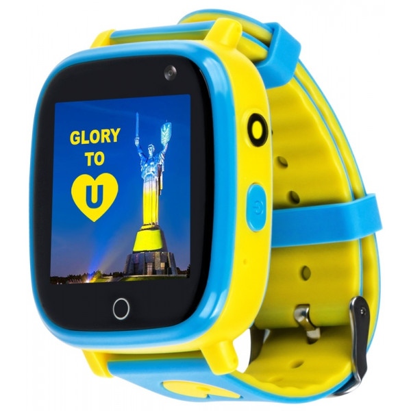 Фото - Дитячий годинник AmiGo GLORY GO001 Camera+LED Blue-Yellow