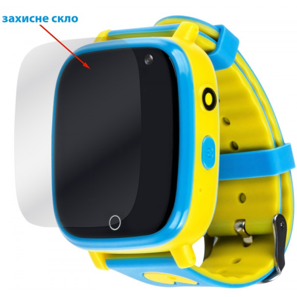 Фото - Дитячий годинник AmiGo GLORY GO001 Camera+LED Blue-Yellow
