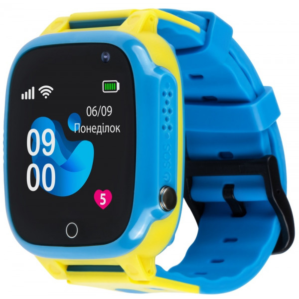 Фото - Уцінка - Дитячий годинник AmiGo GLORY GO008 GPS WiFi Blue-Yellow