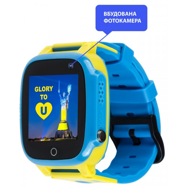 Фото - Уцінка - Дитячий годинник AmiGo GLORY GO008 GPS WiFi Blue-Yellow