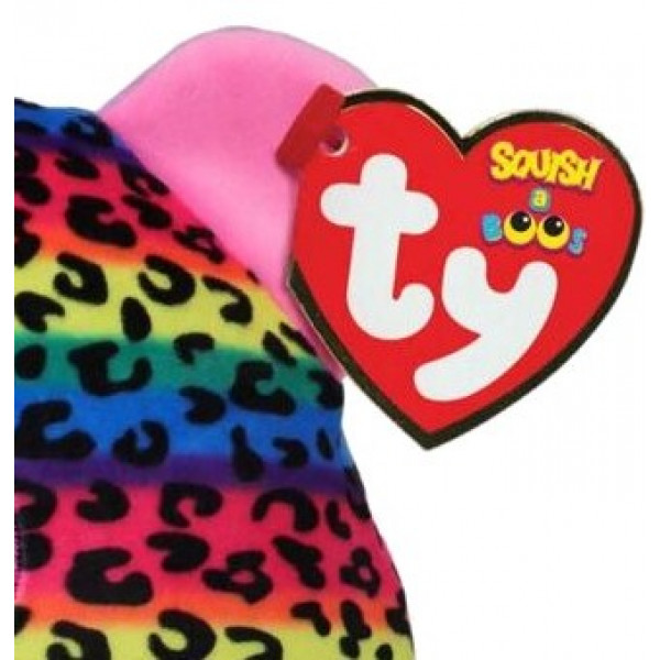 Фото - М'яка іграшка TY SQUISH-A-BOOS 39186 Леопард "DOTTY" 40 см (39186)