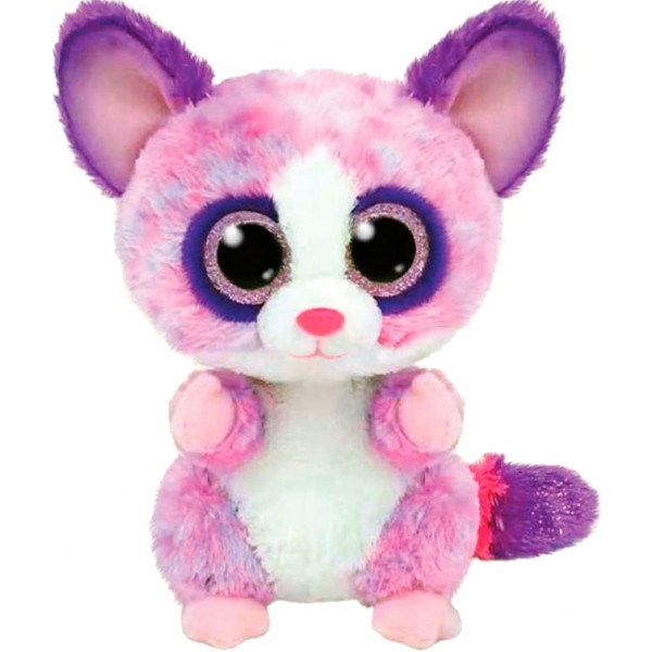 Фото - М'яка іграшка TY Beanie Boos 36395 Рожевий лемур "BECCA" 15 см (36395)