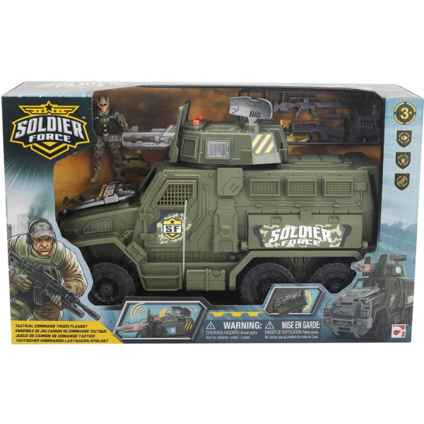 Фото - Ігрова фігурка солдатики Chap Mei Ігровий набір "Солдати" TACTICAL COMMAND TRUCK PLAYSET/БОЙОВА МАШИНА (545121)